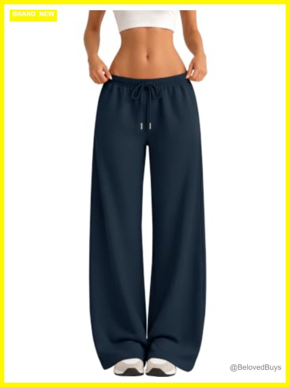 Wide Leg Sweatpants Cotton Polyester Fleece Joggers for Women